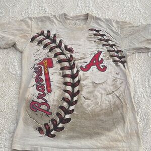 Atlanta Braves  Graphic T-Shirt - Cream